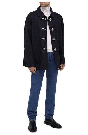 Мужской шерстяное пальто LANVIN темно-синего цвета по цене 225500 руб., арт. RM-0U0107-4676-H20 | Фото 2 Мужской шерстяное пальто LANVIN темно-синего цвета, арт. RM-0U0107-4676-H20 | Фото 2