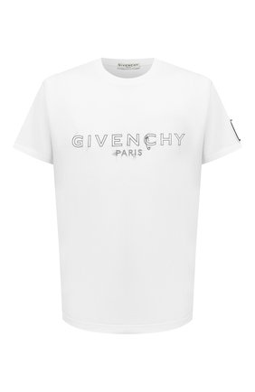 Мужская хлопковая футболка GIVENCHY белого цвета по цене 44750 руб., арт. BM70ZQ3002 | Фото 1 Мужская хлопковая футболка GIVENCHY белого цвета, арт. BM70ZQ3002 | Фото 1