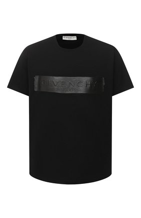 Мужская хлопковая футболка GIVENCHY черного цвета по цене 57150 руб., арт. BM70ZR3002 | Фото 1 Мужская хлопковая футболка GIVENCHY черного цвета, арт. BM70ZR3002 | Фото 1