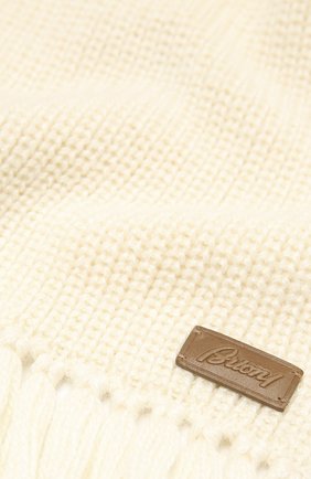 Мужской шарф из шерсти и шелка BRIONI белого цвета по цене 56500 руб., арт. 03MF0L/09K32 | Фото 2 Мужской шарф из шерсти и шелка BRIONI белого цвета, арт. 03MF0L/09K32 | Фото 2