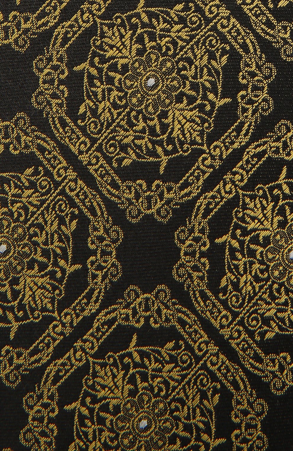 Мужской шелковый галстук VERSACE желтого цвета, арт. ICR7001/A236236 | Фото 3 (Принт: С принтом; Материал: Текстиль, Шелк)