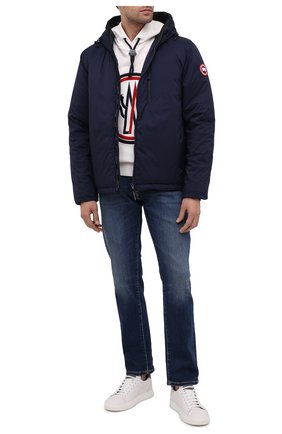 Мужская пуховая куртка lodge CANADA GOOSE темно-синего цвета по цене 59650 руб., арт. 5078M | Фото 2 Мужская пуховая куртка lodge CANADA GOOSE темно-синего цвета, арт. 5078M | Фото 2