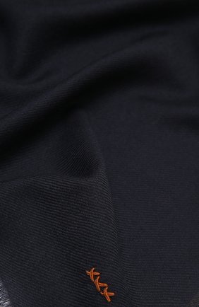Мужской шарф из шерсти и кашемира ZEGNA COUTURE темно-синего цвета по цене 73500 руб., арт. Z8L61/28G | Фото 2 Мужской шарф из шерсти и кашемира ZEGNA COUTURE темно-синего цвета, арт. Z8L61/28G | Фото 2