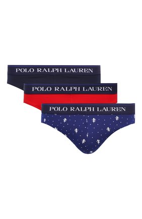 Мужские комплект из трех хлопковых брифов POLO RALPH LAUREN темно-синего цвета по цене 4130 руб., арт. 714805506/001 | Фото 1 Мужские комплект из трех хлопковых брифов POLO RALPH LAUREN темно-синего цвета, арт. 714805506/001 | Фото 1