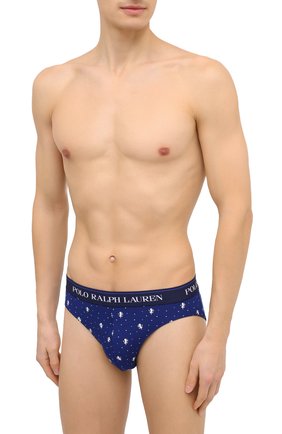 Мужские комплект из трех хлопковых брифов POLO RALPH LAUREN темно-синего цвета по цене 4130 руб., арт. 714805506/001 | Фото 2 Мужские комплект из трех хлопковых брифов POLO RALPH LAUREN темно-синего цвета, арт. 714805506/001 | Фото 2