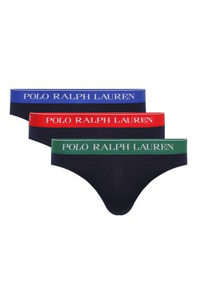 Мужские комплект из трех хлопковых брифов POLO RALPH LAUREN темно-синего цвета по цене 4130 руб., арт. 714805506/002 | Фото 1 Мужские комплект из трех хлопковых брифов POLO RALPH LAUREN темно-синего цвета, арт. 714805506/002 | Фото 1