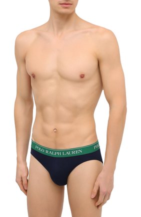 Мужские комплект из трех хлопковых брифов POLO RALPH LAUREN темно-синего цвета по цене 4130 руб., арт. 714805506/002 | Фото 2 Мужские комплект из трех хлопковых брифов POLO RALPH LAUREN темно-синего цвета, арт. 714805506/002 | Фото 2