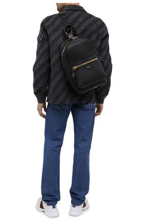 Мужской кожаный рюкзак TOM FORD черного цвета по цене 254500 руб., арт. H0438T-LCL037 | Фото 2 Мужской кожаный рюкзак TOM FORD черного цвета, арт. H0438T-LCL037 | Фото 2