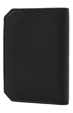 Мужской кожаный футляр для кредитных карт SANTONI черного цвета, арт. UFPPA2024F0-HMA1N01 | Фото 2 (Материал: Натуральная кожа)