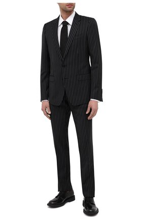 Мужской костюм из шерсти и хлопка DOLCE & GABBANA черного цвета по цене 197000 руб., арт. GK0EMT/FR3FJ | Фото 1 Мужской костюм из шерсти и хлопка DOLCE & GABBANA черного цвета, арт. GK0EMT/FR3FJ | Фото 1