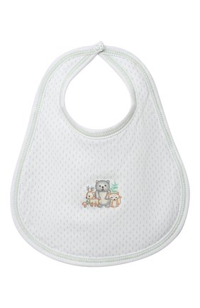 Детский хлопковый нагрудник MAGNOLIA BABY зеленого цвета по цене 1120 руб., арт. 562-51-CE | Фото 1 Детский хлопковый нагрудник MAGNOLIA BABY зеленого цвета, арт. 562-51-CE | Фото 1