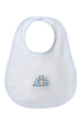 Детский хлопковый нагрудник MAGNOLIA BABY голубого цвета по цене 1120 руб., арт. 562-51-LB | Фото 1 Детский хлопковый нагрудник MAGNOLIA BABY голубого цвета, арт. 562-51-LB | Фото 1