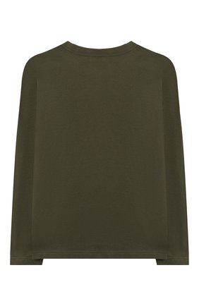 Детская хлопковый лонгслив MONCLER хаки цвета по цене 12800 руб., арт. F2-954-8D706-20-83092/12-14A | Фото 2 Детская хлопковый лонгслив MONCLER хаки цвета, арт. F2-954-8D706-20-83092/12-14A | Фото 2 (Рукава: Длинные; Материал внешний: Хлопок; Мальчики Кросс-КТ: Лонгслив-одежда; Ростовка одежда: 12 лет | 152 см, 16 лет | 164 см)
