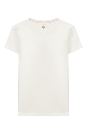 Детская футболка LANVIN белого цвета по цене 12900 руб., арт. N15000 | Фото 2 Детская футболка LANVIN белого цвета, арт. N15000 | Фото 2