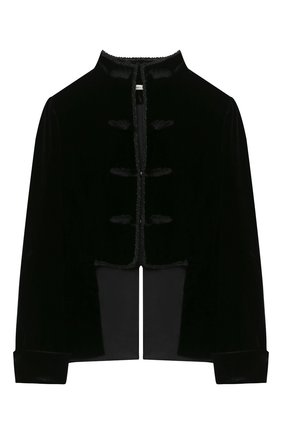 Детский жакет из вискозы DESIGNERS CAT черного цвета по цене 22500 руб., арт. 100000K01000666/14A | Фото 1 Детский жакет из вискозы DESIGNERS CAT черного цвета, арт. 100000K01000666/14A | Фото 1