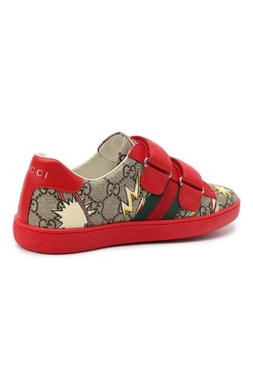 Мужского кеды GUCCI красного цвета по цене 0 руб., арт. 463091/2DW10 | Фото 3 Мужского кеды GUCCI красного цвета, арт. 463091/2DW10 | Фото 3 (Мальчики Кросс-КТ: Обувь-низкие; Длина стельки: 23,5, 24; Кросс-КТ: велькро)
