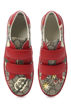 Мужского кеды GUCCI красного цвета по цене 0 руб., арт. 463091/2DW10 | Фото 4 Мужского кеды GUCCI красного цвета, арт. 463091/2DW10 | Фото 4 (Мальчики Кросс-КТ: Обувь-низкие; Длина стельки: 23,5, 24; Кросс-КТ: велькро)