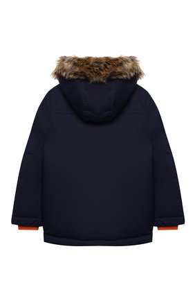 Детского пуховая куртка POLO RALPH LAUREN темно-синего цвета по цене 18850 руб., арт. 322797762 | Фото 2 Детского пуховая куртка POLO RALPH LAUREN темно-синего цвета, арт. 322797762 | Фото 2