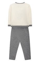 Детский комплект из пуловера и брюк BABY T серого цвета, арт. 20AI070C/18M-3A | Фото 2 (Кросс-КТ НВ: Костюм)