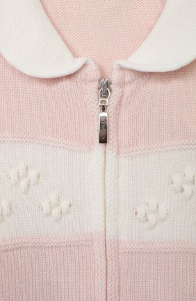 Детский шерстяной комбинезон BABY T розового цвета по цене 10600 руб., арт. 20AI111TZ/18M-3A | Фото 3 Детский шерстяной комбинезон BABY T розового цвета, арт. 20AI111TZ/18M-3A | Фото 3