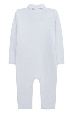 Детский кашемировый комбинезон BABY T голубого цвета по цене 18800 руб., арт. 20AIC881TZ/18M-3A | Фото 2 Детский кашемировый комбинезон BABY T голубого цвета, арт. 20AIC881TZ/18M-3A | Фото 2