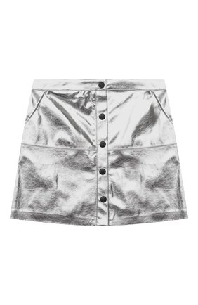 Детская юбка MSGM KIDS серебряного цвета по цене 12950 руб., арт. 025184 | Фото 1 Детская юбка MSGM KIDS серебряного цвета, арт. 025184 | Фото 1