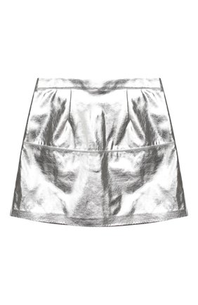 Детская юбка MSGM KIDS серебряного цвета по цене 12950 руб., арт. 025184 | Фото 2 Детская юбка MSGM KIDS серебряного цвета, арт. 025184 | Фото 2