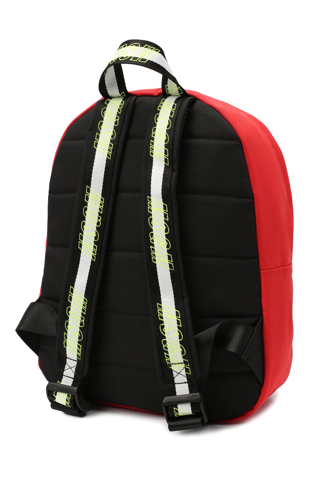 Детская рюкзак MSGM KIDS красного цвета, арт. 025236 | Фото 2 (Материал: Текстиль)