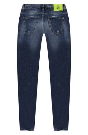 Детские джинсы MSGM KIDS синего цвета по цене 14050 руб., арт. 025934 | Фото 2 Детские джинсы MSGM KIDS синего цвета, арт. 025934 | Фото 2