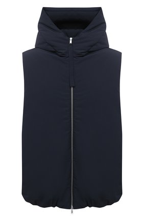 Мужской пуховый жилет JIL SANDER темно-синего цвета по цене 114000 руб., арт. JPUR441194-MR440900 | Фото 1 Мужской пуховый жилет JIL SANDER темно-синего цвета, арт. JPUR441194-MR440900 | Фото 1
