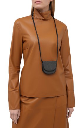 Женская сумка 2135 mini BRUNELLO CUCINELLI черного цвета, арт. MBM0N2135 | Фото 2 (Размер: mini; Материал: Натуральная кожа; Сумки-технические: Сумки через плечо)