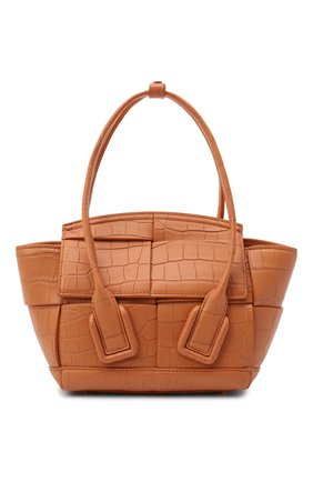 Женская сумка arco mini из кожи аллигатора BOTTEGA VENETA коричневого цвета по цене 2365000 руб., арт. 629529/VA901/AMIS | Фото 1 Женская сумка arco mini из кожи аллигатора BOTTEGA VENETA коричневого цвета, арт. 629529/VA901/AMIS | Фото 1