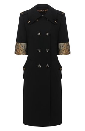 Женское шерстяное пальто DOLCE & GABBANA черного цвета по цене 348000 руб., арт. J0AANZ/FU2TS | Фото 1 Женское шерстяное пальто DOLCE & GABBANA черного цвета, арт. J0AANZ/FU2TS | Фото 1