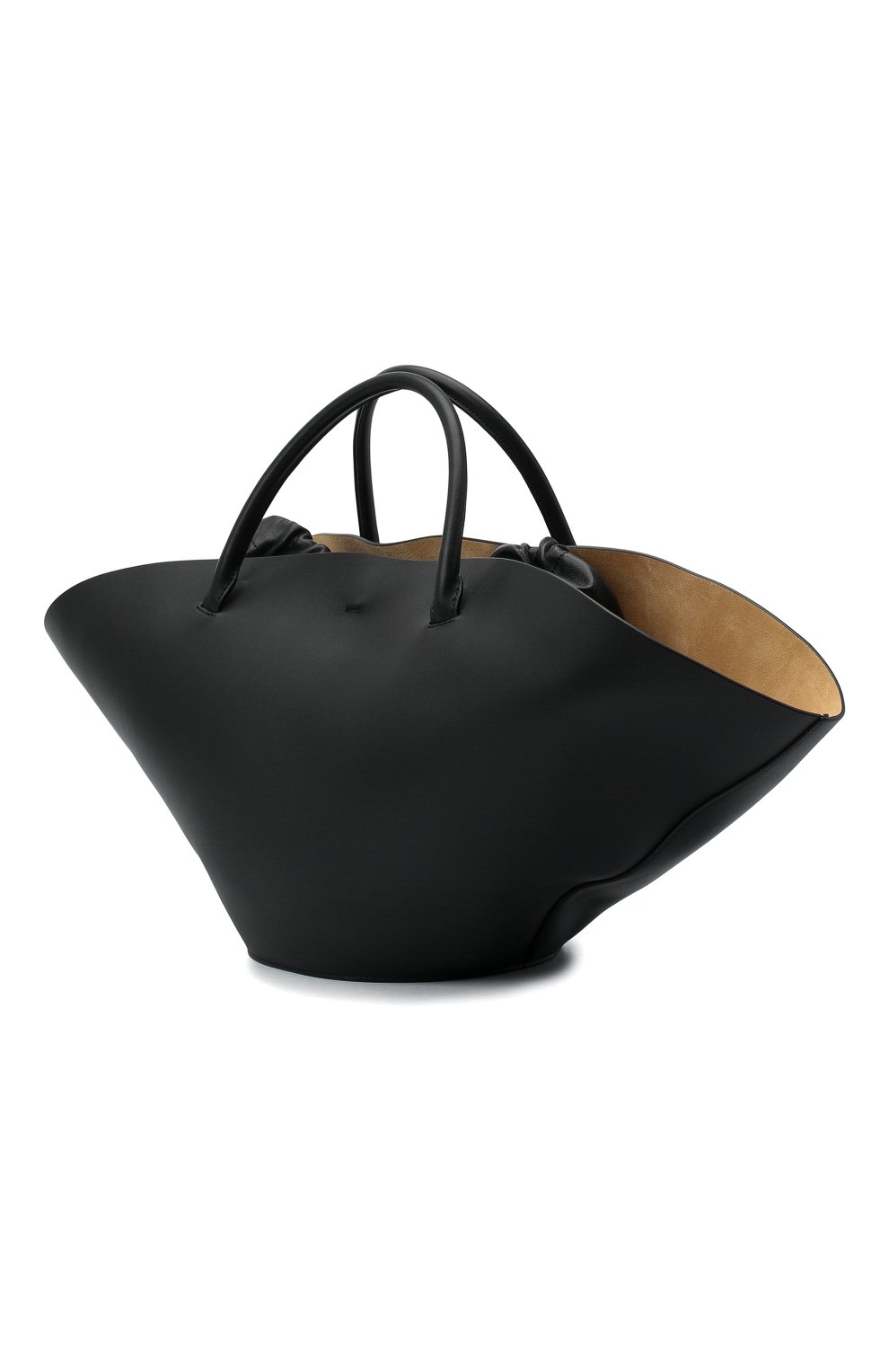 Женский сумка sombrero medium JIL SANDER черного цвета по цене 239500 руб., арт. JSPQ850309-WQB69129V | Фото 4 Женский сумка sombrero medium JIL SANDER черного цвета, арт. JSPQ850309-WQB69129V | Фото 4 (Сумки-технические: Сумки-шопперы; Размер: medium; Материал: Натуральная кожа)
