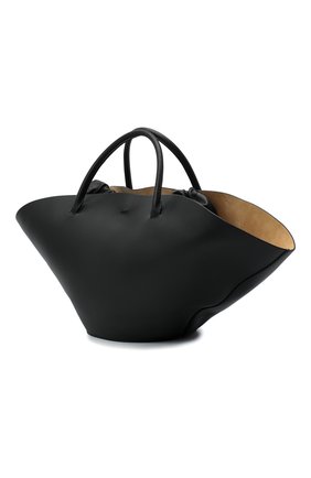 Женский сумка sombrero medium JIL SANDER черного цвета по цене 239500 руб., арт. JSPQ850309-WQB69129V | Фото 4 Женский сумка sombrero medium JIL SANDER черного цвета, арт. JSPQ850309-WQB69129V | Фото 4 (Сумки-технические: Сумки-шопперы; Размер: medium; Материал: Натуральная кожа)