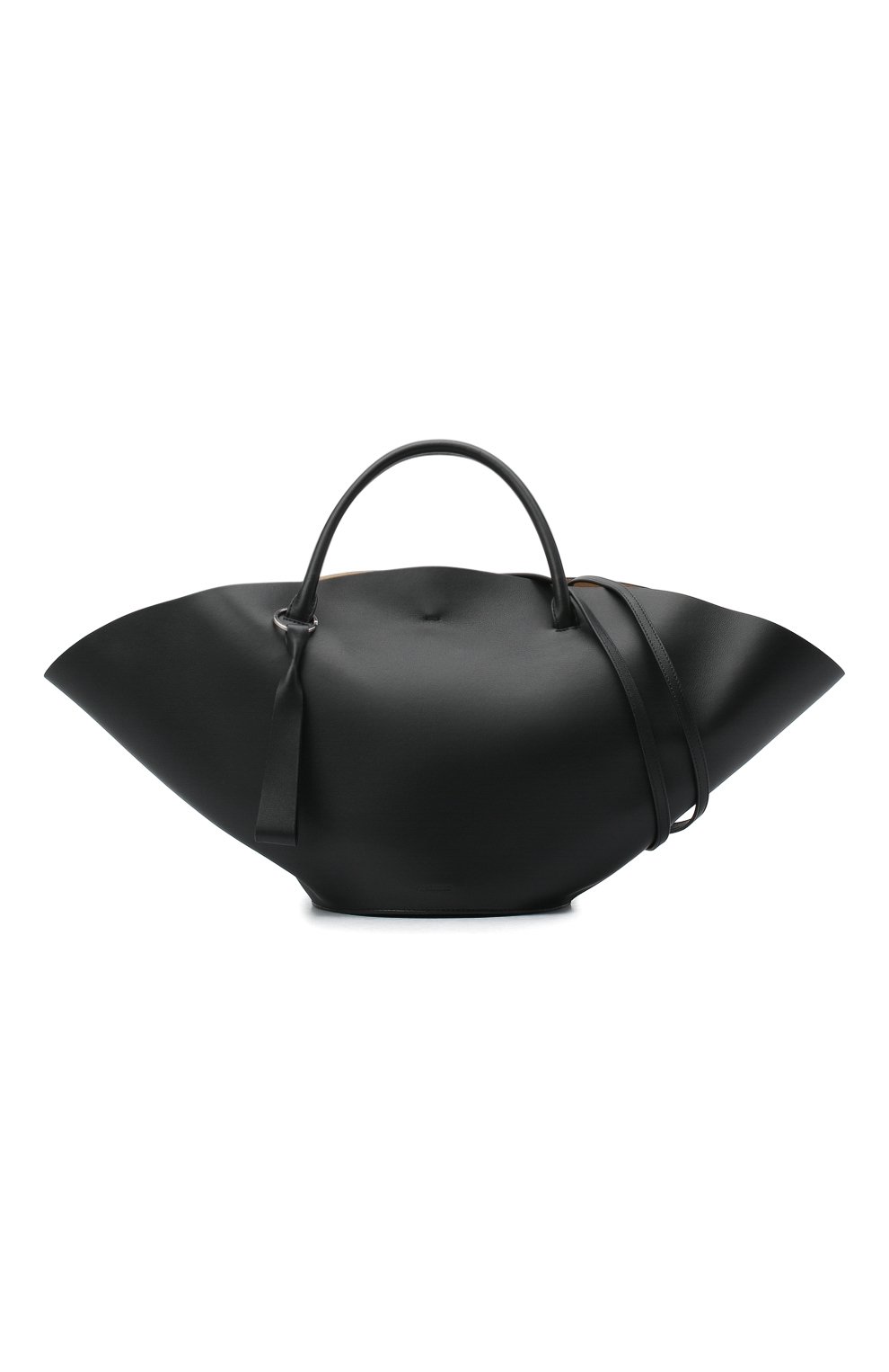 Женский сумка sombrero medium JIL SANDER черного цвета по цене 239500 руб., арт. JSPQ850309-WQB69129V | Фото 5 Женский сумка sombrero medium JIL SANDER черного цвета, арт. JSPQ850309-WQB69129V | Фото 5 (Сумки-технические: Сумки-шопперы; Размер: medium; Материал: Натуральная кожа)