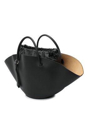 Женский сумка sombrero medium JIL SANDER черного цвета по цене 239500 руб., арт. JSPQ850309-WQB69129V | Фото 6 Женский сумка sombrero medium JIL SANDER черного цвета, арт. JSPQ850309-WQB69129V | Фото 6 (Сумки-технические: Сумки-шопперы; Размер: medium; Материал: Натуральная кожа)