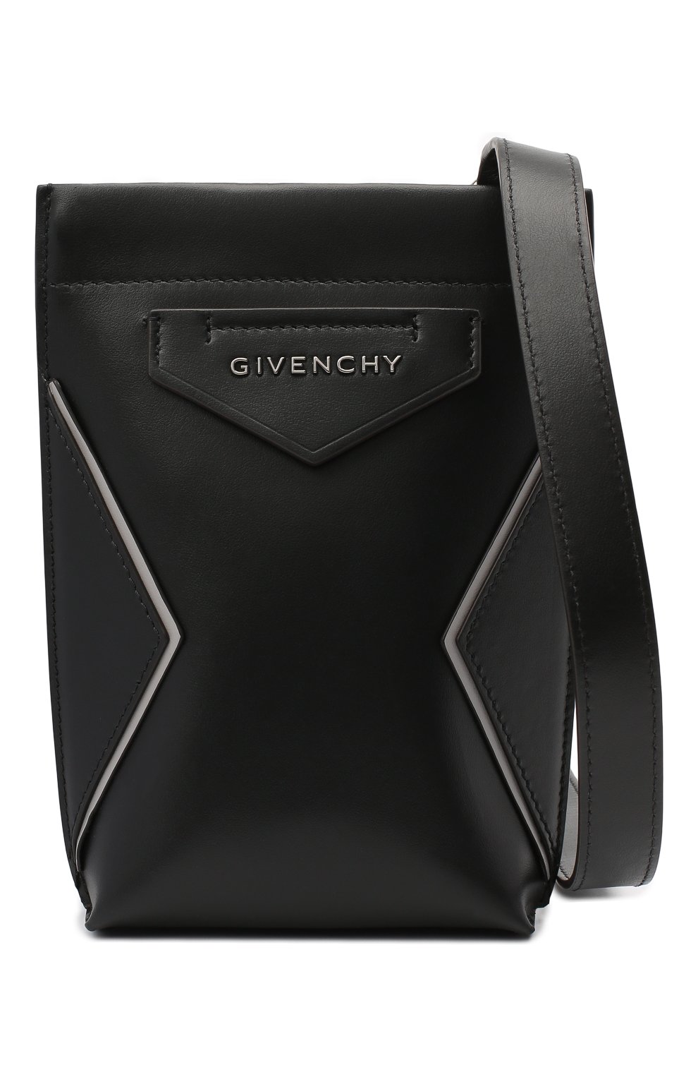 Мужская кожаная сумка antigona GIVENCHY черного цвета по цене 69950 руб., арт. BKU00XK115 | Фото 5 Мужская кожаная сумка antigona GIVENCHY черного цвета, арт. BKU00XK115 | Фото 5 (Материал: Натуральная кожа; Размер: mini; Ремень/цепочка: На ремешке)