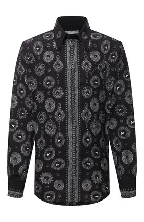 Мужская хлопковая рубашка GIVENCHY черного цвета по цене 88500 руб., арт. BM60MB13BL | Фото 1 Мужская хлопковая рубашка GIVENCHY черного цвета, арт. BM60MB13BL | Фото 1