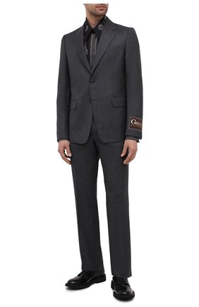 Мужская хлопковая рубашка GIVENCHY черного цвета по цене 88500 руб., арт. BM60MB13BL | Фото 2 Мужская хлопковая рубашка GIVENCHY черного цвета, арт. BM60MB13BL | Фото 2