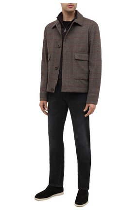 Мужской шерстяной джемпер ERMENEGILDO ZEGNA фиолетового цвета по цене 67100 руб., арт. UVM00/125 | Фото 2 Мужской шерстяной джемпер ERMENEGILDO ZEGNA фиолетового цвета, арт. UVM00/125 | Фото 2