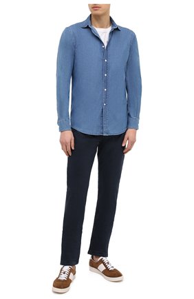Мужская джинсовая рубашка RALPH LAUREN синего цвета по цене 44550 руб., арт. 790806131 | Фото 2 Мужская джинсовая рубашка RALPH LAUREN синего цвета, арт. 790806131 | Фото 2