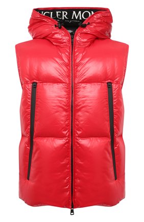Мужской пуховый жилет agneaux MONCLER красного цвета по цене 102000 руб., арт. F2-091-1A51C-00-68950 | Фото 1 Мужской пуховый жилет agneaux MONCLER красного цвета, арт. F2-091-1A51C-00-68950 | Фото 1