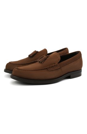 Мужские замшевые лоферы TOD’S коричневого цвета по цене 43700 руб., арт. XXM0ZF0CP60RE0 | Фото 1 Мужские замшевые лоферы TOD’S коричневого цвета, арт. XXM0ZF0CP60RE0 | Фото 1