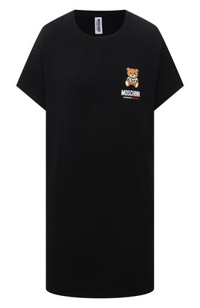 Женская хлопковая сорочка MOSCHINO UNDERWEAR WOMAN черного цвета по цене 13700 руб., арт. A1910/9003 | Фото 1 Женская хлопковая сорочка MOSCHINO UNDERWEAR WOMAN черного цвета, арт. A1910/9003 | Фото 1