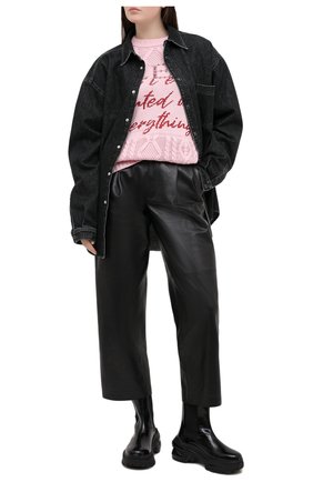 Женский свитер PHILIPP PLEIN розового цвета по цене 88740 руб., арт. F20C WKG0280 PKN002N | Фото 2 Женский свитер PHILIPP PLEIN розового цвета, арт. F20C WKG0280 PKN002N | Фото 2