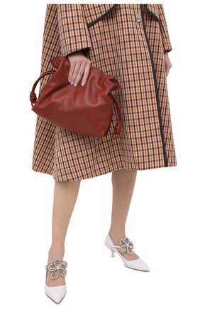 Женский клатч flamenco LOEWE бордового цвета по цене 153500 руб., арт. A411FC1X01 | Фото 2 Женский клатч flamenco LOEWE бордового цвета, арт. A411FC1X01 | Фото 2