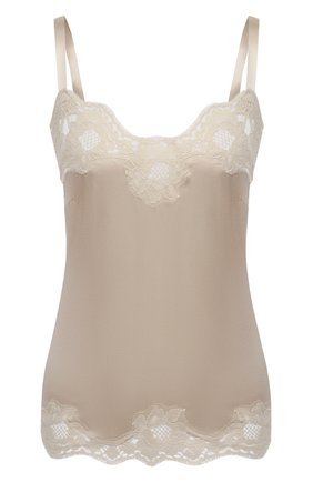 Женская топ из шелка и хлопка DOLCE & GABBANA бронзового цвета по цене 48200 руб., арт. 07B09T/FUAD8 | Фото 1 Женская топ из шелка и хлопка DOLCE & GABBANA бронзового цвета, арт. 07B09T/FUAD8 | Фото 1