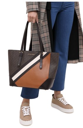 Женский сумка-тоут aria MICHAEL MICHAEL KORS коричневого цвета по цене 25350 руб., арт. 30F0GXAT3V | Фото 2 Женский сумка-тоут aria MICHAEL MICHAEL KORS коричневого цвета, арт. 30F0GXAT3V | Фото 2
