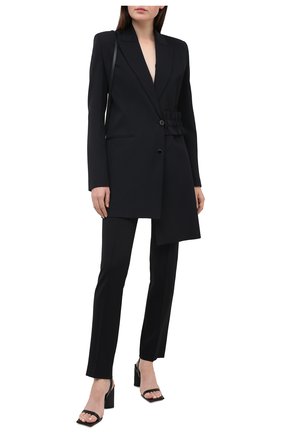 Женские брюки из шерсти и вискозы OFF-WHITE черного цвета по цене 52900 руб., арт. 0WCA118F20FAB0011000 | Фото 2 Женские брюки из шерсти и вискозы OFF-WHITE черного цвета, арт. 0WCA118F20FAB0011000 | Фото 2